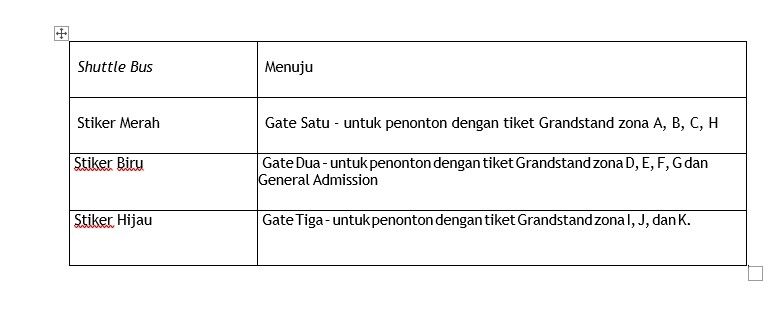 Shelter Bus menuju Mandalika. (Istimewa)