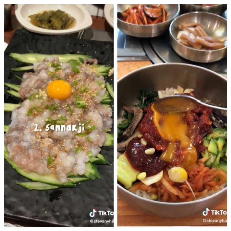 Makanan ekstrim di Korea Selatan (TikTok @stevanyhany)