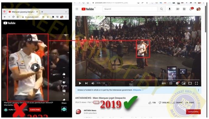 CEK FAKTA: Marquez joget dangdut (Turnbackhoax)