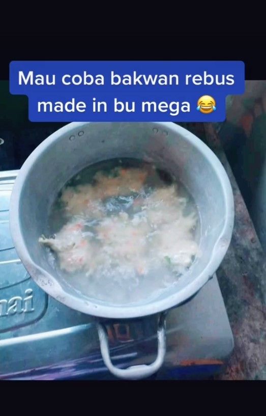 Warganet memberikan sindirian kepada Ketua Umun PDI Perjuangan soal bakwan rebus. [TikTok]