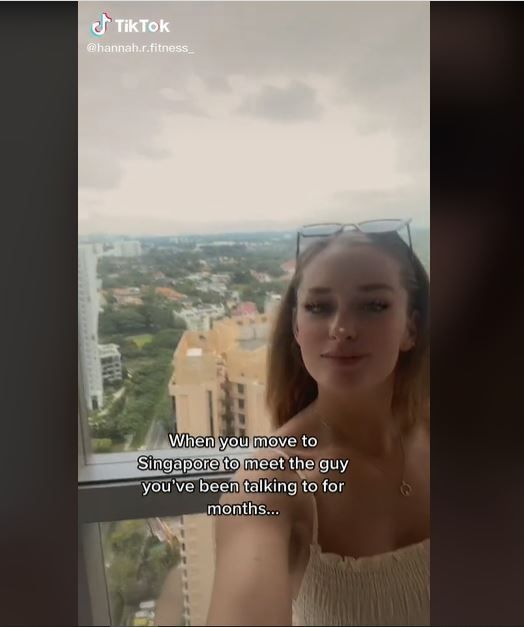 Pindah ke Singapura Demi Pacar Online, Wanita Ini Temukan Fakta Mengejutkan (tiktok.com/hannah.r.fitness_)