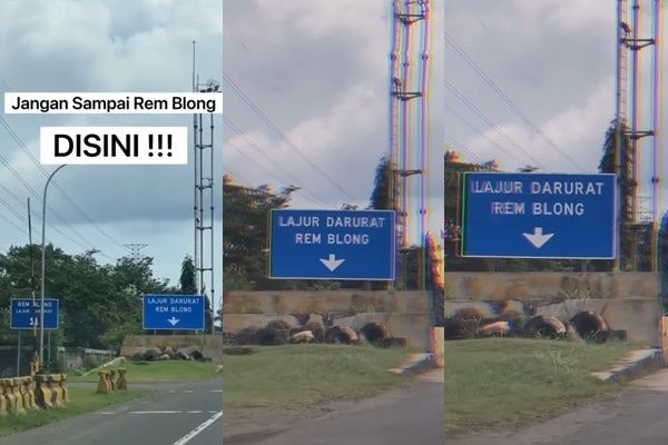 Viral Lajur Rem Blong Tak Biasa di Tol Ciawi, Penampakannya Bikin Publik Ngeri (instagram/andreli_48)