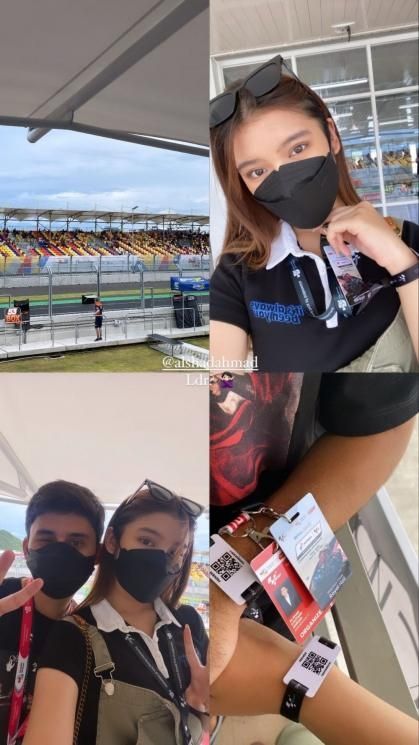 Outfit Artis Nonton MotoGP Mandalika (Instagram)