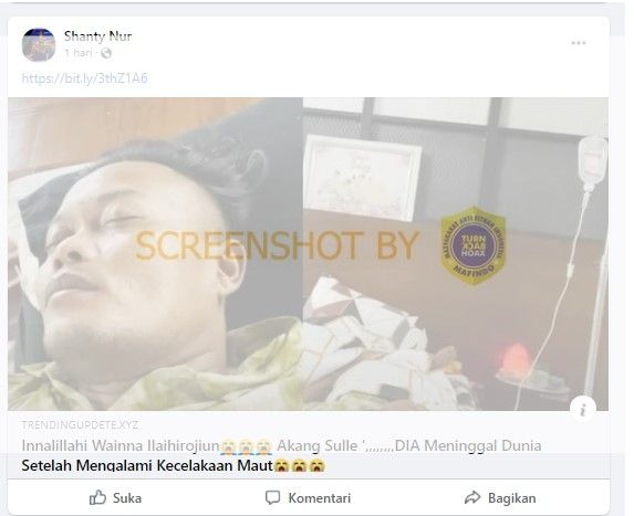 CEK FAKTA: Sule meninggal dunia, benarkah? (Turnbackhoax)