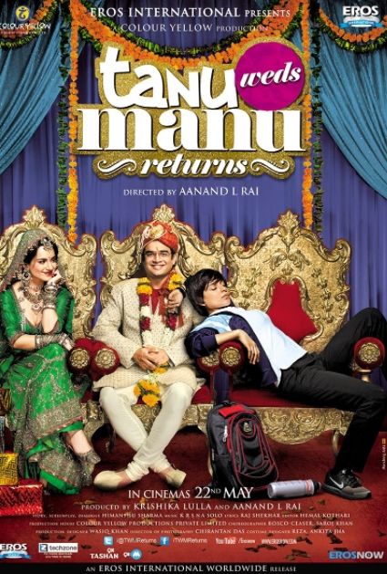 Posfer film Tanu Weds Manu Returns dibinantangi Kangana Ranaut. [Instagram]