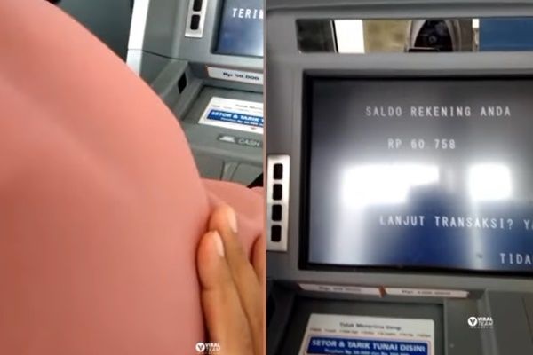 Viral Wanita Lemas Lihat Layar ATM, Saldo Rekening Ludes Dibobol Penipu (instagram/@viralkak)