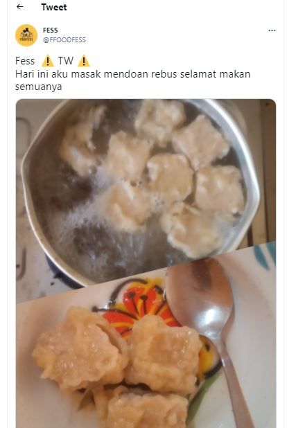 Mendoan rebus (Twitter @FFOODFESS)