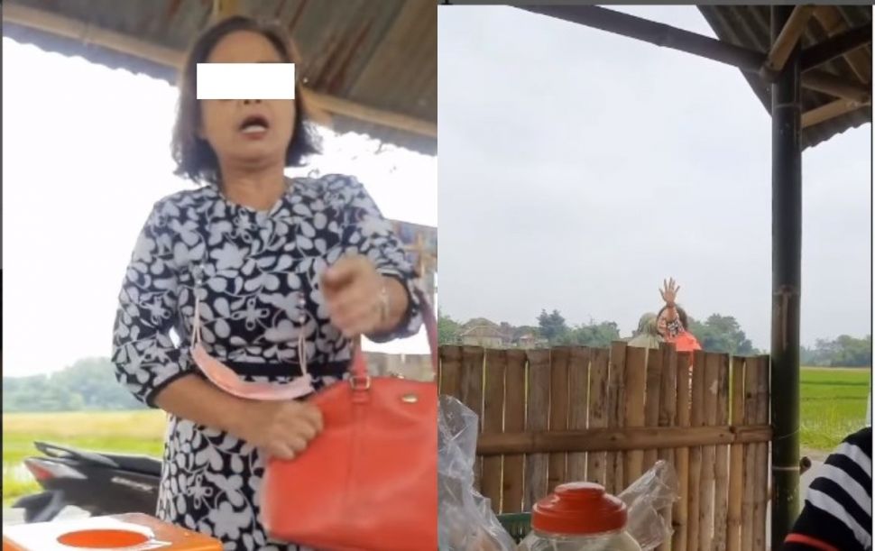 Perempuan ngamuk dengan warung tetangga (instagram.com/andreli_48/)