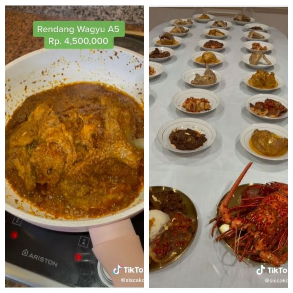 Nasi Padang ala Sisca Kohl (TikTok @siscakohl)