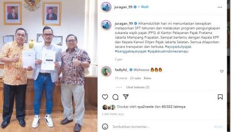 Juragan99 Lapor Pajak (Instagram/@juragan_99)