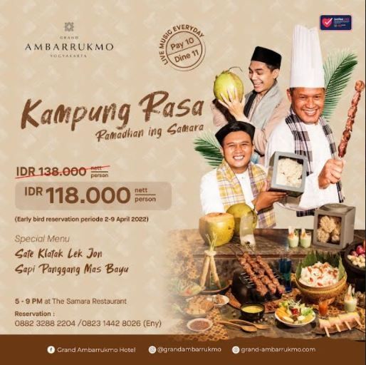 Buka puasa di Grand Ambarrukmo (Istimewa/Grand Ambarrukmo)