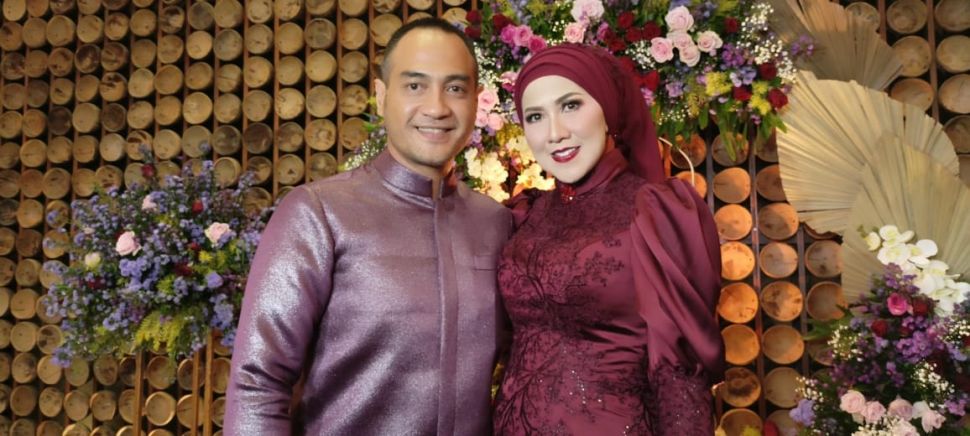 tasyakuran pernikahan Venna Melinda dan Ferry Irawan di kawasan Jagakarsa, Jakarta Selatan pada Jumat (25/3/2022) [Suara.com/Rena Pangesti]