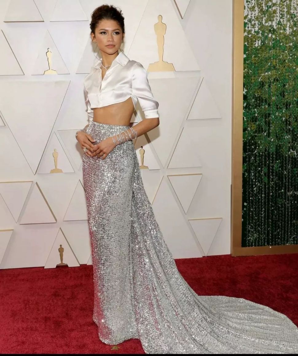 Penampilan Zendaya di Piala Oscar 2022. [Instagram @pintomovie]