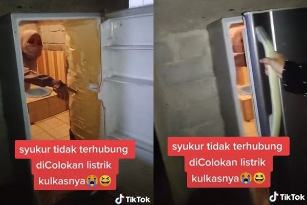 Ditonton 10 Juta Kali, Perempuan Buka Pintu Kulkas, Penampakannya Bikin Melongo (TikTok)