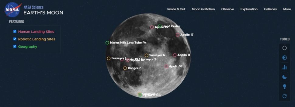 Posisi Bulan. [NASA]