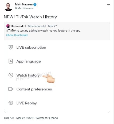 Fitur baru TikTok. [Twitter]