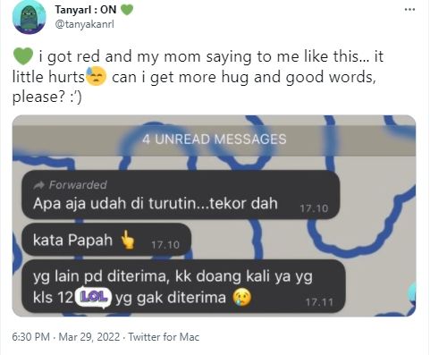 Nyesek! Gagal Masuk SNMPTN, Orang Tua Malah Semprot Kata-kata Julid ke Anaknya: Tekor!. (Twitter/tanyakanrl)