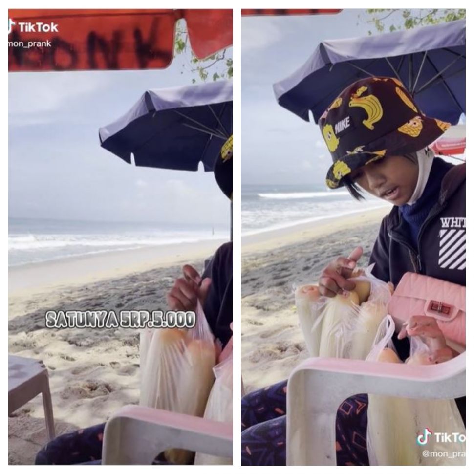 Berbagi dengan akad yang jelas (TikTok @mon_prank)