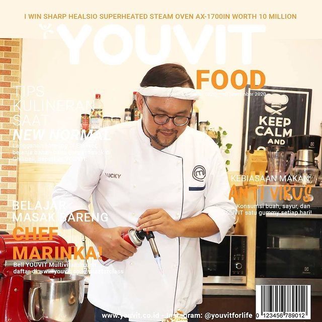 Profil Lucky Andreono MasterChef Indonesia. (Instagram/lucky.andreono)