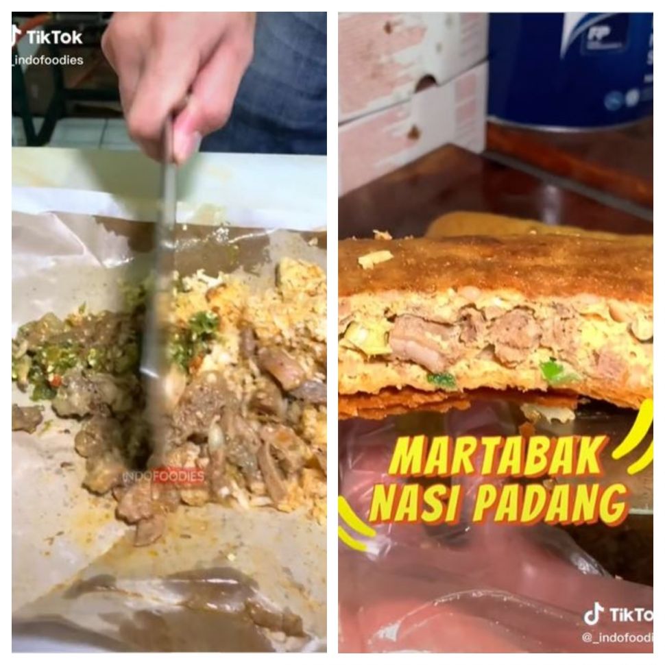 Martabak nasi Padang (TikTok @_indofoodies)