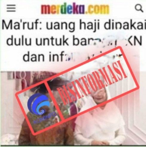 CEK FAKTA: Beredar Kabar Maruf Amin Sebut Uang Haji Dipakai Dahulu untuk IKN, benarkah?