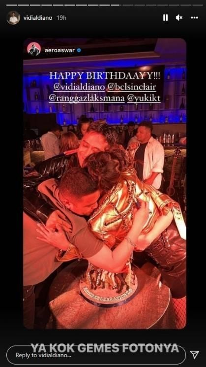 Potret ulang tahun Vidi Aldiano (Instagram/@vidialdiano)