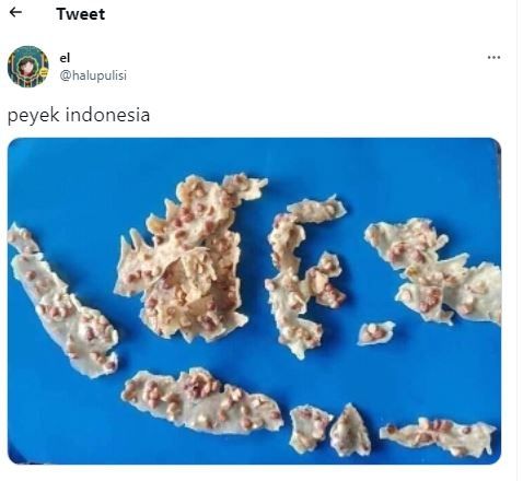 Peyek Indonesia (Twitter @halupulisi)