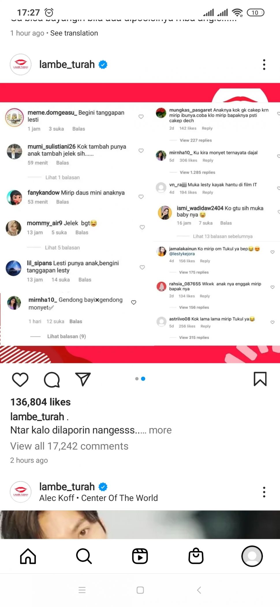 ujaran haters Lesti Kejora (Instagram/@lambe_turah)