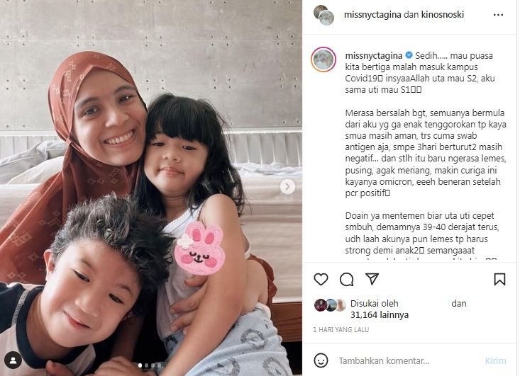 Unggahan Nycta Gina [Instagram/@missnyctagina]