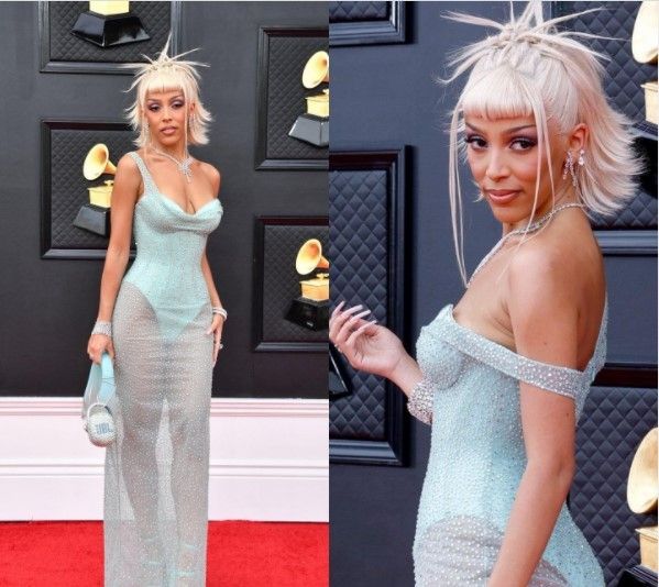 7 Busana Terbaik di Grammy Awards, Lady Gaga Anggun Kenakan Dress Hitam Putih. (Dok: Instagram/checkthetag)