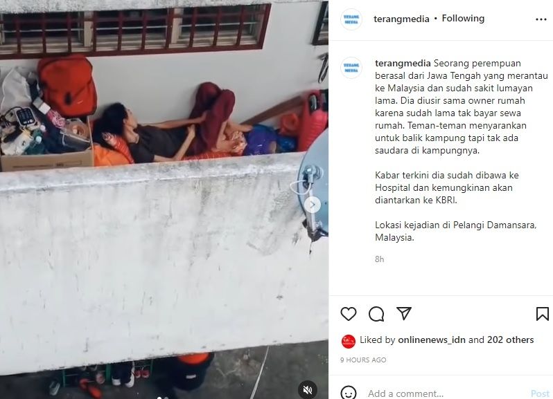 Merantau di Malaysia, Perempuan Asal Jawa Tengah Ini Sakit dan Diusir