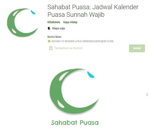 Aplikasi Yuk Puasa. [Google Play Store]