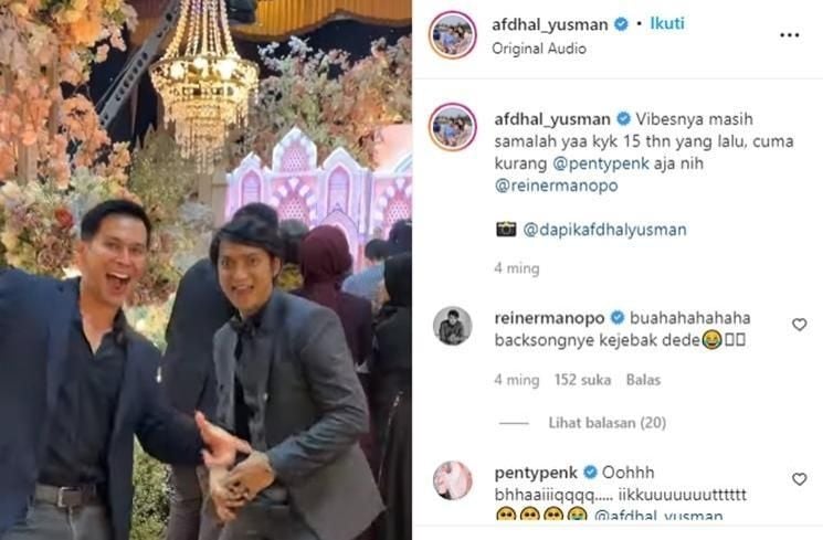 Keakraban Afdhal Yusman dan Pemain Genta Buana (instagram/@afdhal_yusman)