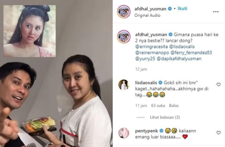 Keakraban Afdhal Yusman dan Pemain Genta Buana (instagram/@afdhal_yusman)