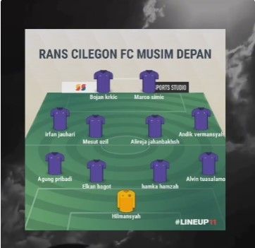 Prediksi skuad mengerikan Rans Cilegon jika diperkuat Mesut Ozil dan Bojan Krkic di musim depan Liga 1. [TikTok]