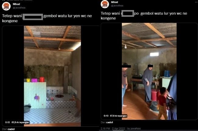 Bersanding dengan Dapur, Penampakan Toilet di Rumah Warga Ini Bikin Salfok: Bisa Sambil Liat Gorengan. (Twitter/@jawafess)