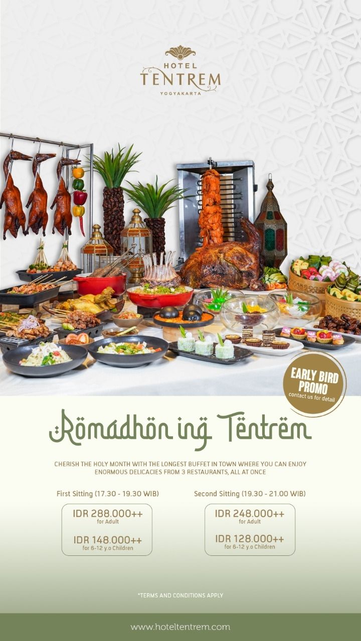 Hadirkan The Longest Buffet in Town, Ini Promo All You Can Eat Ramadhan Menarik dari Hotel Tentrem Yogyakarta