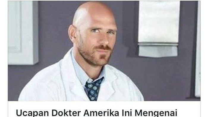 Johnny Sins bintang film dewasa Brazzer yang sempat diklaim sebagai dokter Bernard Mahfoudz. [Facebook]