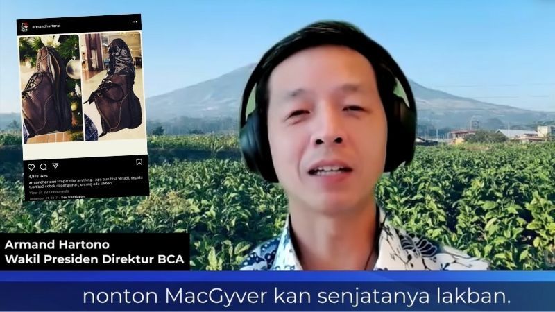 Armand Hartono adalah putra Robert Budi Hartono, konglomerat Bank BCA dan Djarum.