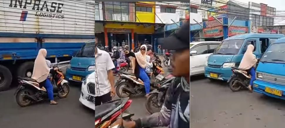 Salah jalan emak-emak ditegur malah emosi (instagram.com/terangmedia/)