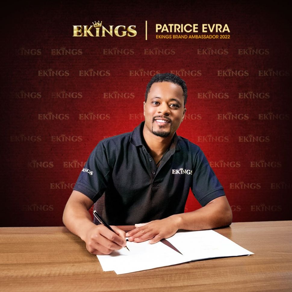 Patrice Evra brand ambassador Ekings. {Ist]