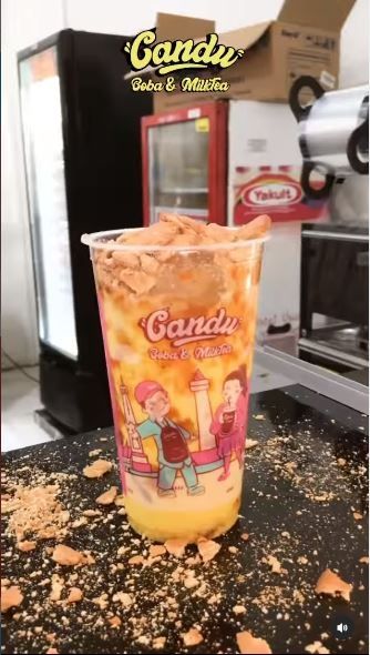 Minuman kue nastar (Instagram @candu_ind)