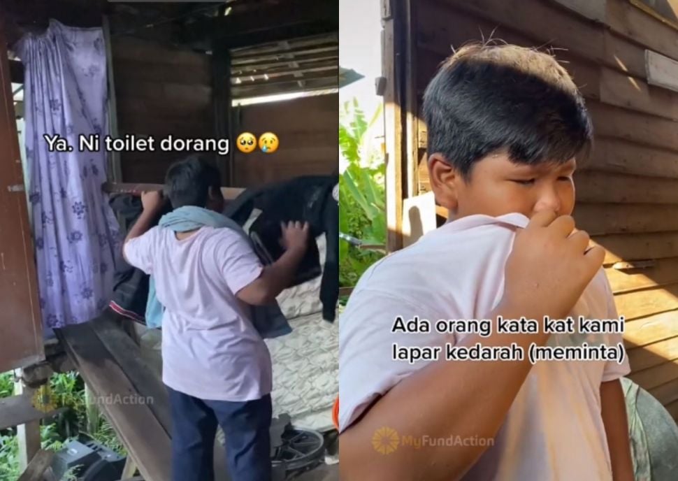 Tinggal di Rumah Setengah Roboh, Bocah Menangis Pilu Harus Kerja untuk Makan, sampai Difitnah. (TikTok/myfundaction)