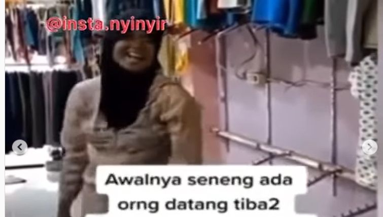 Publik dikejutkan oleh video viral yang merekam seorang perempuan muda bak crazy rich yang berada di toko baju, Bekasi, Jawa Barat, untuk memborong. Ternyata baru 2 hari keluar RSJ. [Instagram]