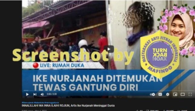 CEK FAKTA: Ike Nurjanah meninggal dunia? (turnbackhoax)