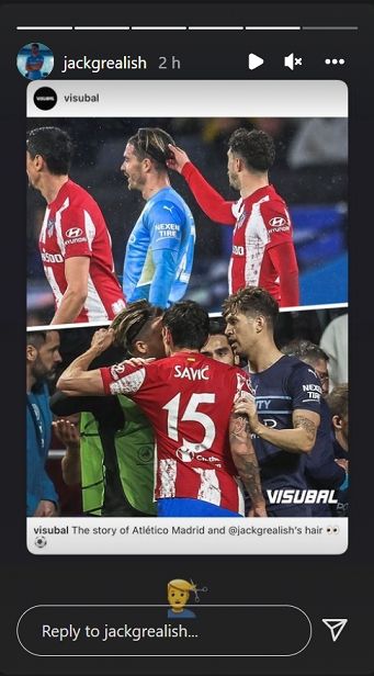 Jack Grealish Kembali Sindir Pemain Atletico Madrid, Masih Dendam? [Instagram/@jackgrealish]