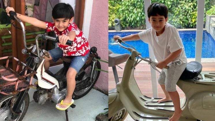 Adu Gaya King Faaz dan Rafathar (Kolase Instagram/kingfaazarafiqreal/raffinagita1717)