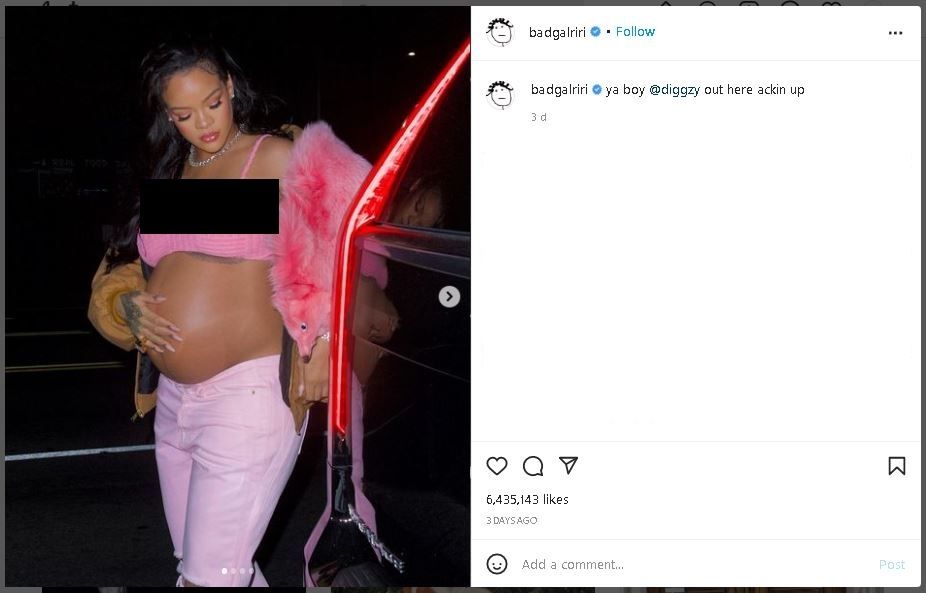 Penampilan Rihanna Selama Hamil (instagram.com/badgalriri)