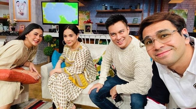 Paula Verhoeven, Nagita Slavina, Baim Wong, dan Raffi Ahmad. (Instagram/@raffinagita1717)