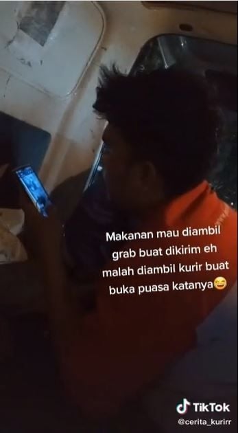 Kurir salah paham (TikTok @cerita_kurirr)